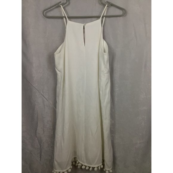 Sleeveless Lined Dress Southwestern Embroidered Front Sz‎ XS White by Miami - Picture 9 of 11